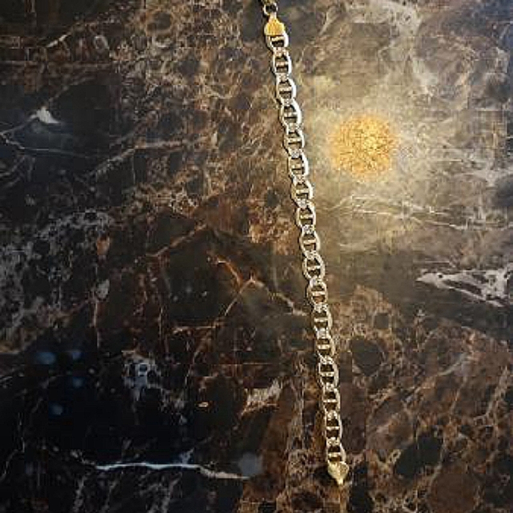 10k diamond cut cuban link bracelet